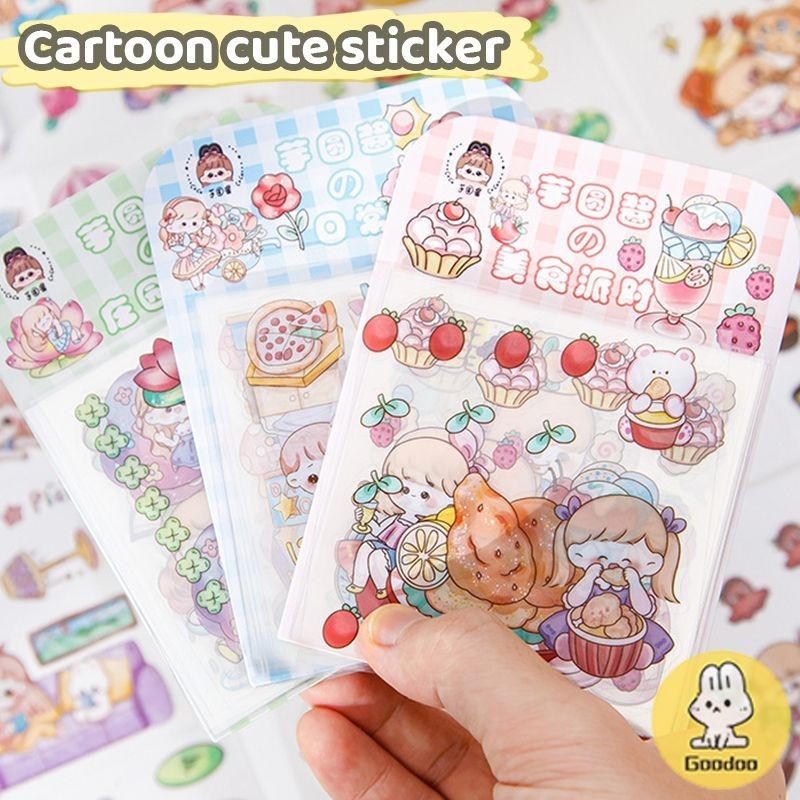 

Stiker Notebook Gelas Air Set Stiker Transparan Gadis Kartun Lucu Tahan Air - GOOD