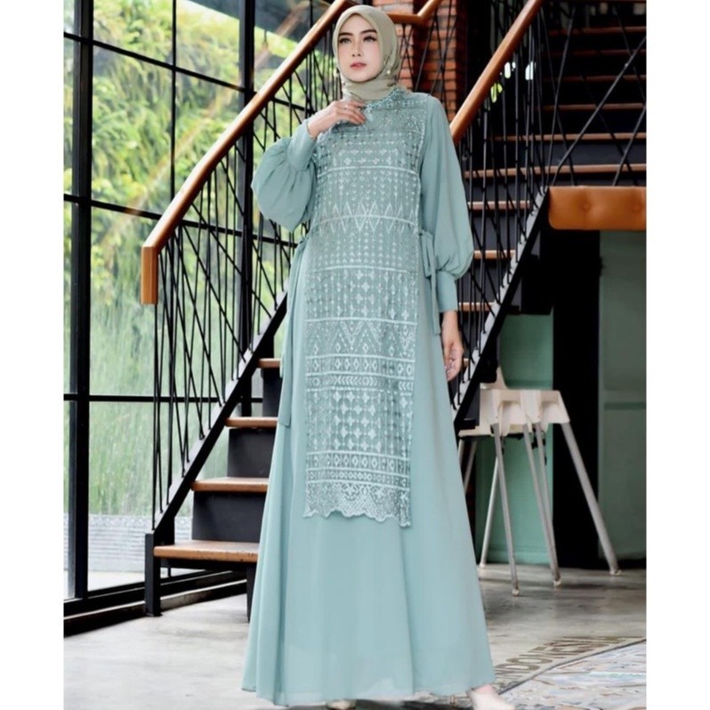 GAMIS CERUTY 2 MODEL/ GAMIS/ GAMIS TERBARU/ GAMIS PESTA/ GAMIS KONDANGAN/ GAMIS TILE/ GAMIS BRUKAT/ 