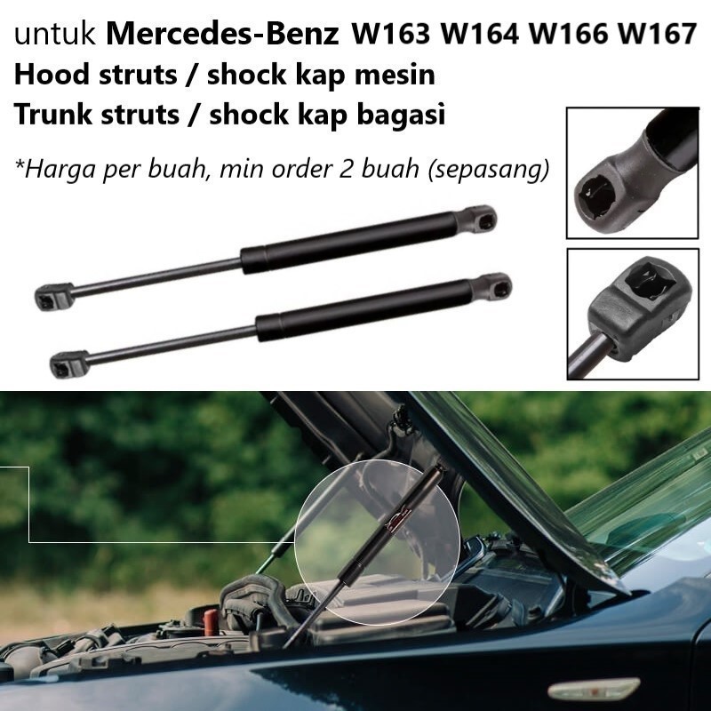 Mercedes W163 W164 W166 W167 Mercy M GLE Strut Shock Per Mesin Bagasi