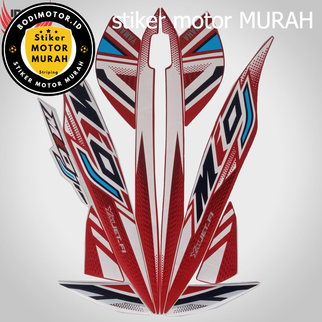 Striping Stiker List Body Standar Motor Yamaha Mio J 2012 Standar List Stiker Mio J 2012 lis polet