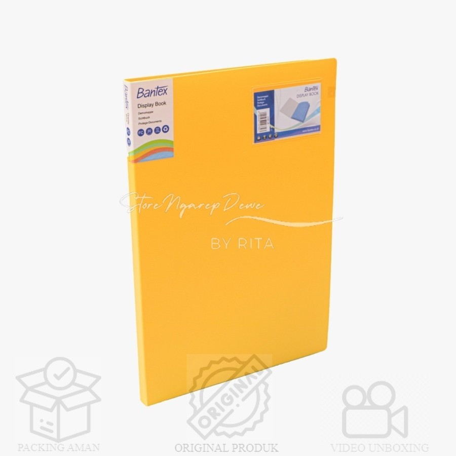 

DISPLAY BOOK FC 20 POCKETS FREESIA YELLOW 3183 36 barang original seperti gambar