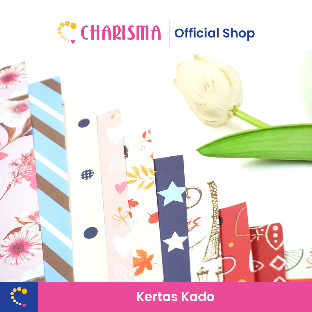 

Charisma Kertas Kado Aneka Motif - Kertas Kado Perlengkapan Pesta/UlangTahun