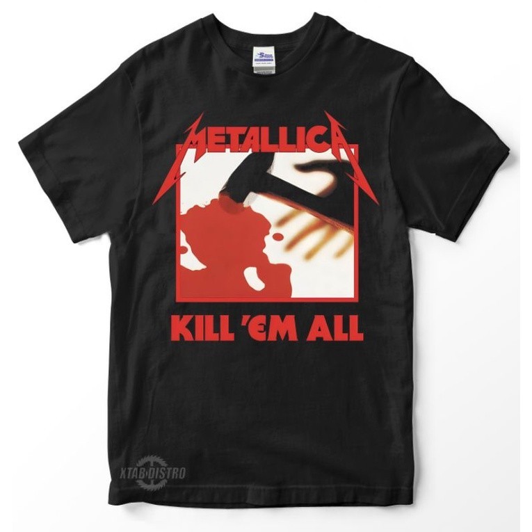 kaos METALLICA Kill them all Premium tshirt metallica kaos band metallica and justice enter sandman
