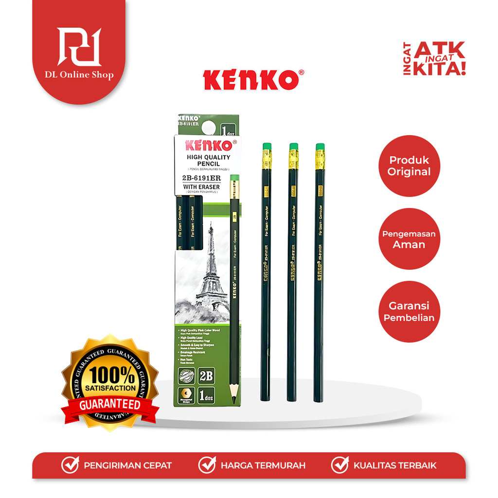 

KENKO PENSIL 2B-6191 ER (1LSN/ 12PCS)