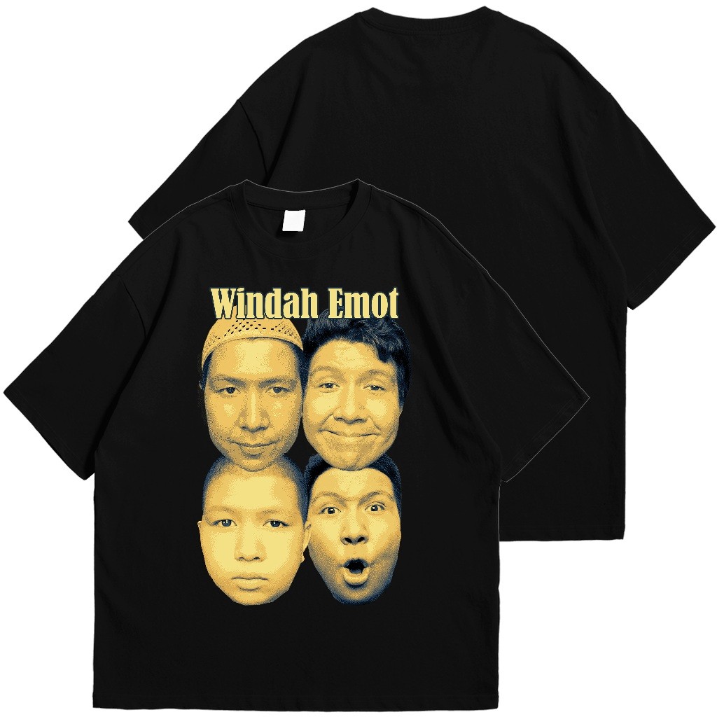 [FREE GIFT] Kaos Windah Basudara - Bang Windah Emot - Kaos Windah Emot - Unisex Pria Wanita