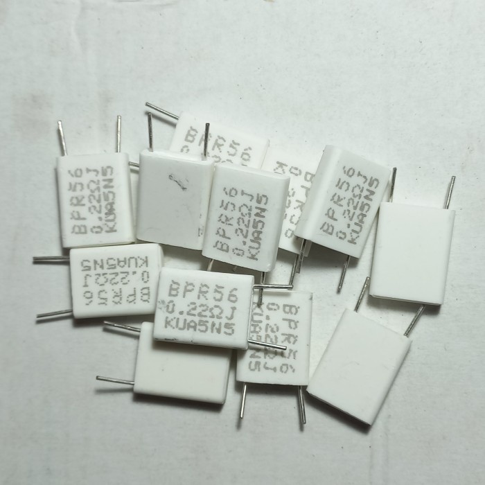 

R kapur gepeng bpr 0.22ohm 0,22ohm 0.22 0R22 5w 5watt 5 watt Resistor 0,22 5wat wat Fajar elektro 2