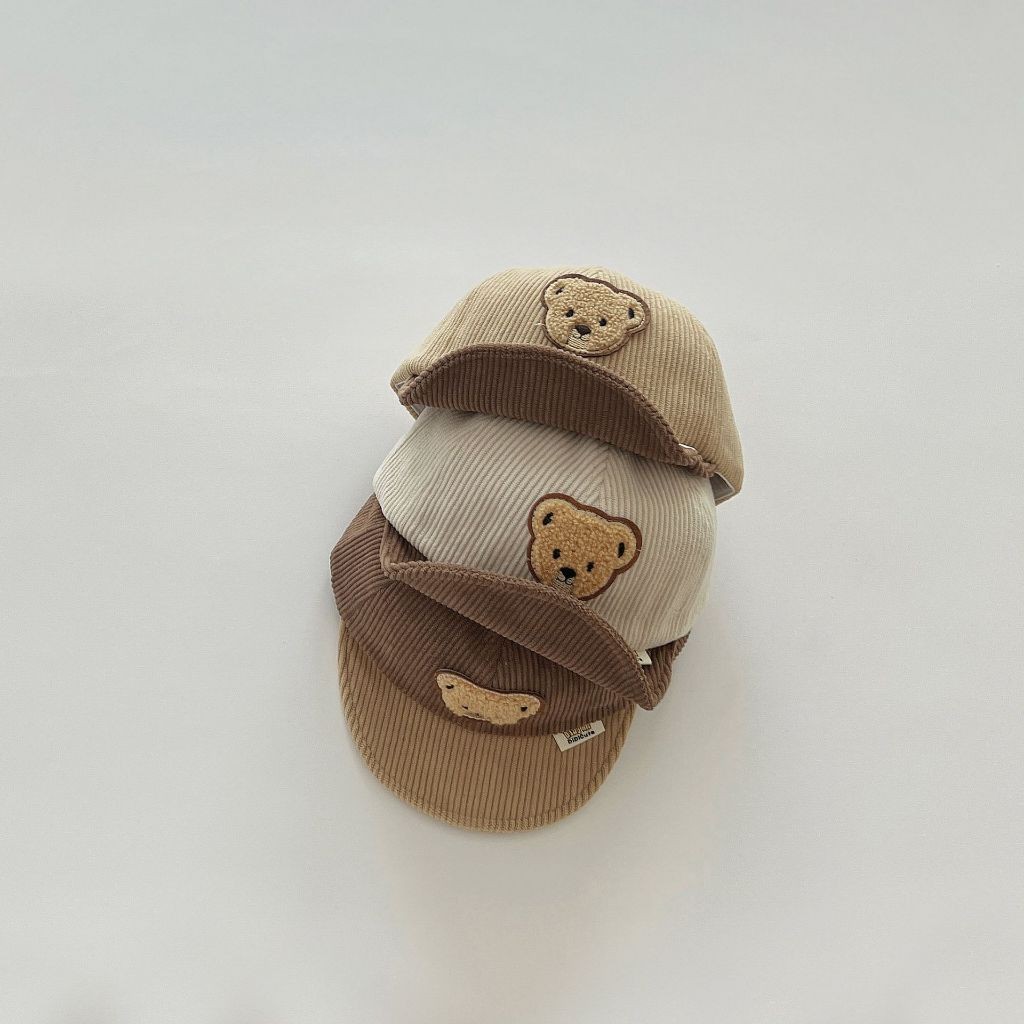 CHR ONIEL Topi Keren Anak Premium Korea / Topi Motif Bear Aesthetic / Topi Bayi Lucu