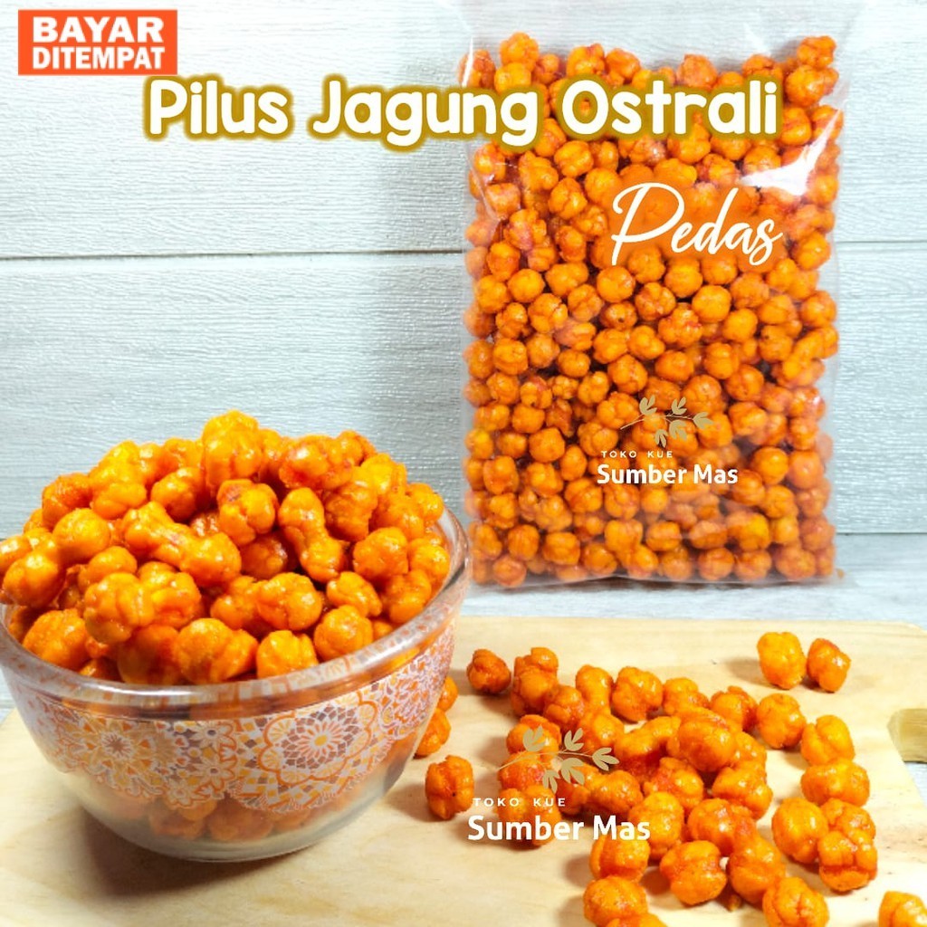 

PILUS JAGUNG 250GR / PILUS AUSTRALI pedes / PILUS AUSTRALIA pedas / PILUS JAGUNG PEDES DAUN JERUK / PILUS JAGUNG KILOAN