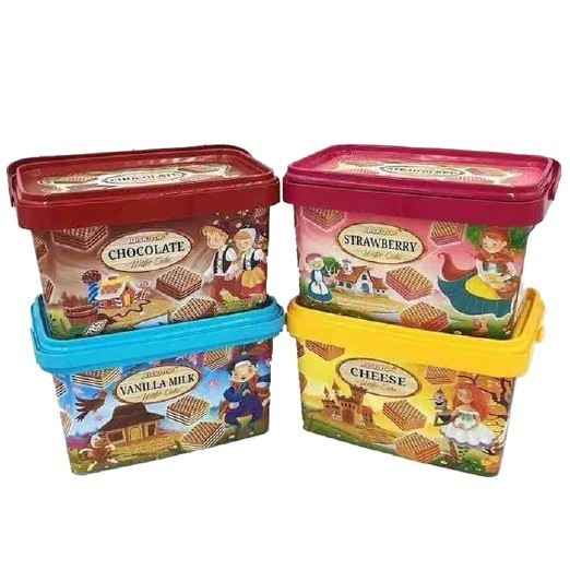 

BISKITOP - WAFER CUBE 180G Wafer Biskuit Waffer Biscuit Anak Coklat - vanilla