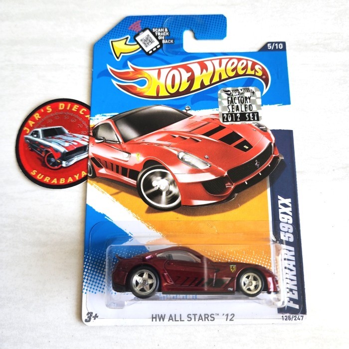 Hotwheels Ferrari 599xx Super Treasure Hunt THS FS 2012 Merah