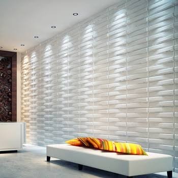 Wallpaper Panel Dinding Plafon 3D PVC 27mm x 50cm x 50cm D013