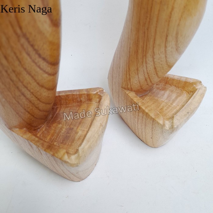 Asbak ukiran kayu motif Lolok khas handmade kerajinan Hiasan seni bali - 20cm LSF4