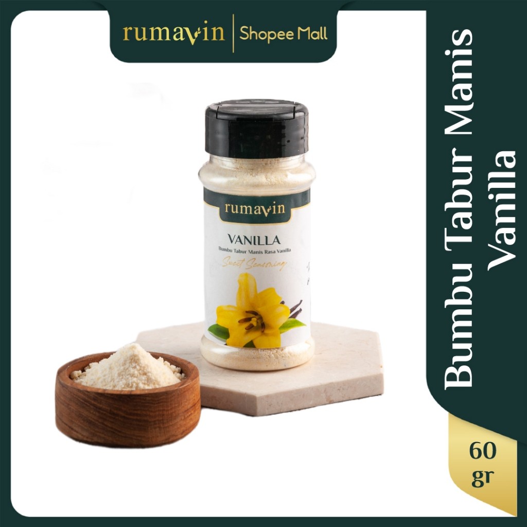 

Rumavin - Premium Bumbu Tabur Vanilla Botol 60gr