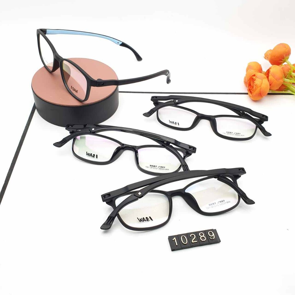 Kacamata frame TR90 lensa bening pria wanita terbaru