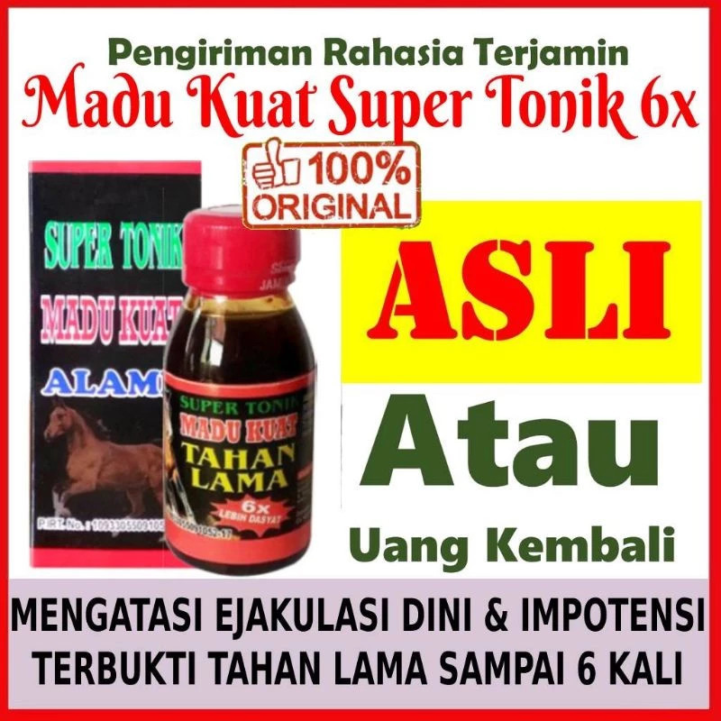 

SUPER TONIK MADU KUAT ALAMI DAN TAHAN LAMA ORIGINAL 100% BPOM