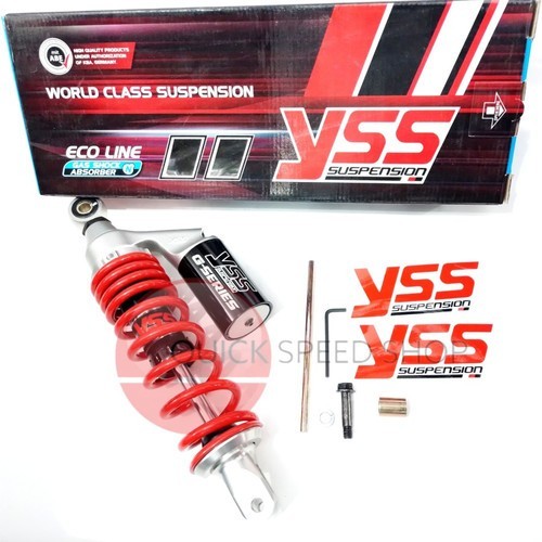 SHOCKBREAKER YSS NEW G PLUS 300 MM BLACK RED FOR BEAT - MIO - FINO - M3 - XEON YSS ORIGINAL