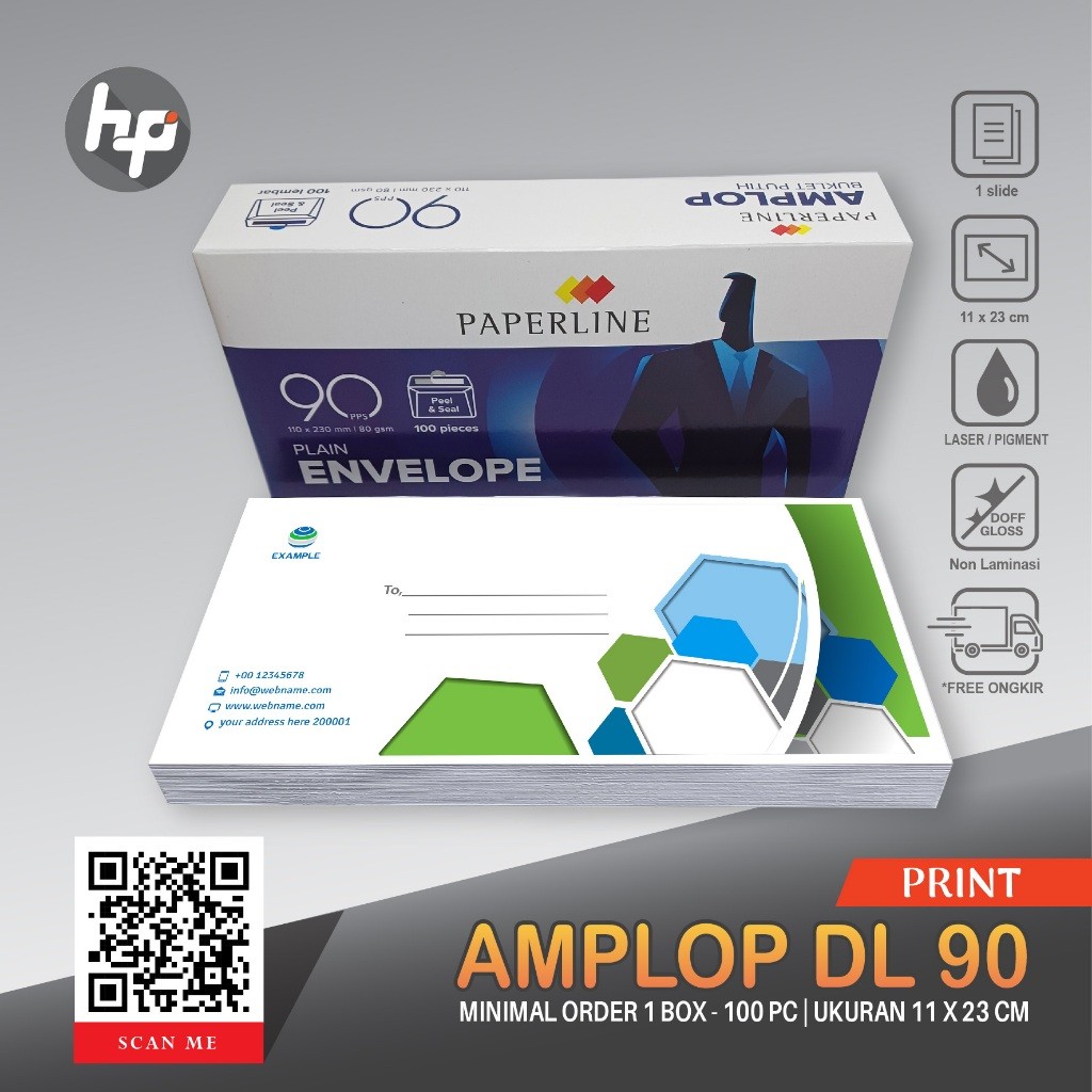 

PRINT CETAK AMPLOP DL 90 | 23 x 11 cm - Chayra