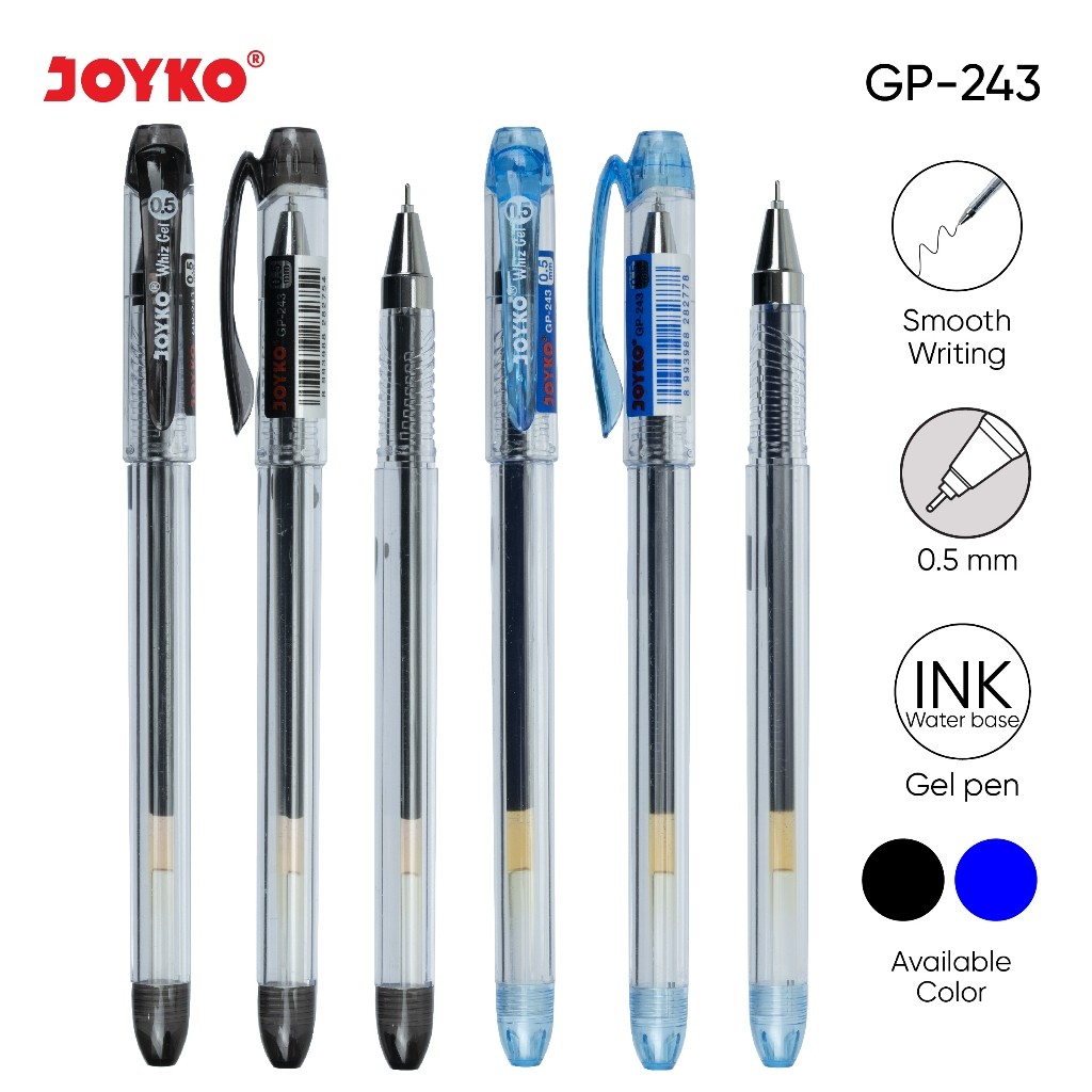 

Gel Pen Pulpen Pena Joyko GP-243 Whiz Gel 0.5 mm