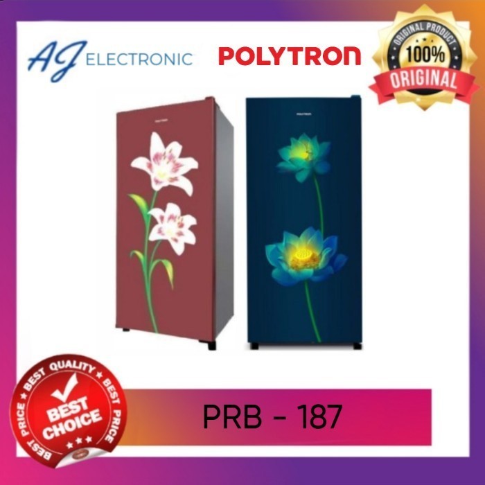 KULKAS POLYTRON PRB 187 LEMARI ES 1 PINTU PRB187 PRB 187