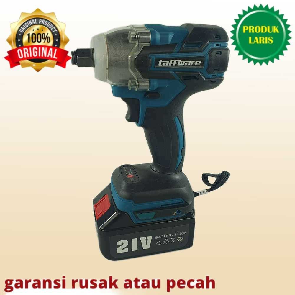 Cordless Impact Wrench Kunci Rechargeable Listrik Impek Electric Motor Untuk Pembuka Besar Tanpa Sun
