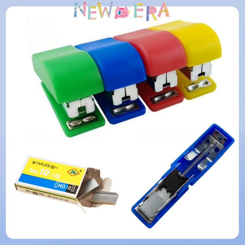 

NewEra Staples Kecil Stapler Mini Portabel Unik Lucu Anak Unik Praktis Model Simple Lucu Warna Warni Perlengkapan Kantor Siswa