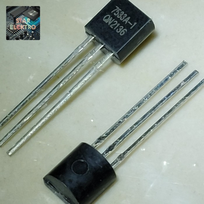 2 Buah 2Pcs 7533A-1 To-92 HT7533A-1 7533-A Holtek Voltage Regulator 3.3V 100mA