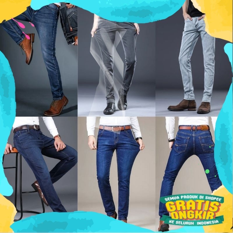 Celana Jeans Pria - Long Pants Jeans - Celana panjang pria jeans - Celana panjang - Celana jeans/ Ge
