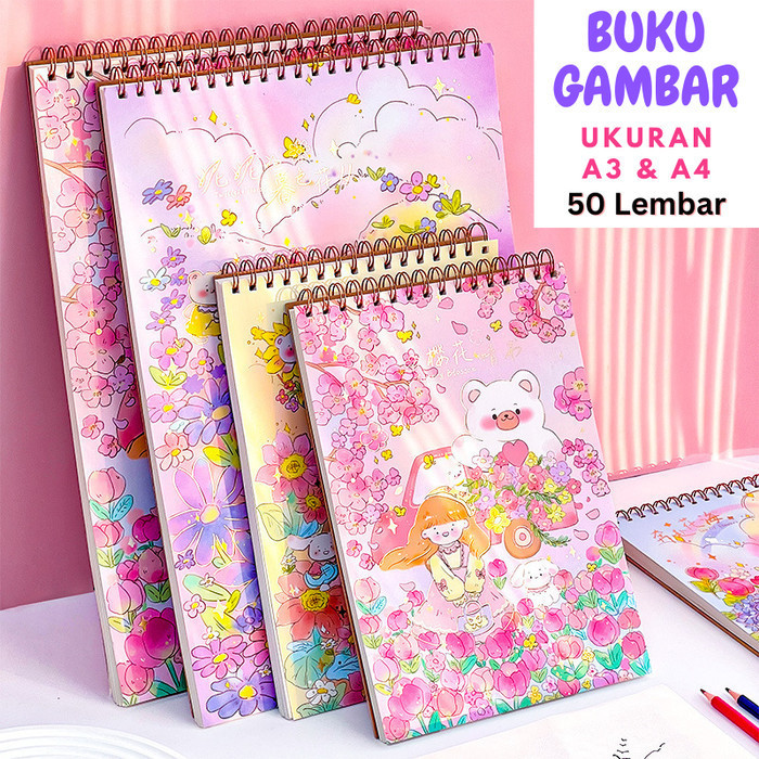 

PROMO!! -Buku Gambar Lukis Sketsa Anak Mewarnai Sketchbook A3 A4 ST0045 - ST0045J