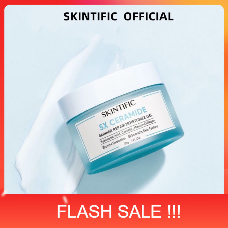 PROMO Vinbeaute ️ - 5X Ceramide Skin Barrier Moisturize Gel 30g Moisturizer Cream Pemutih Wajah Day 