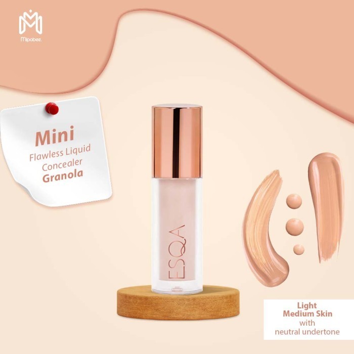 (NEW) -ESQA Flawless Liquid Mini Concealer - Granola