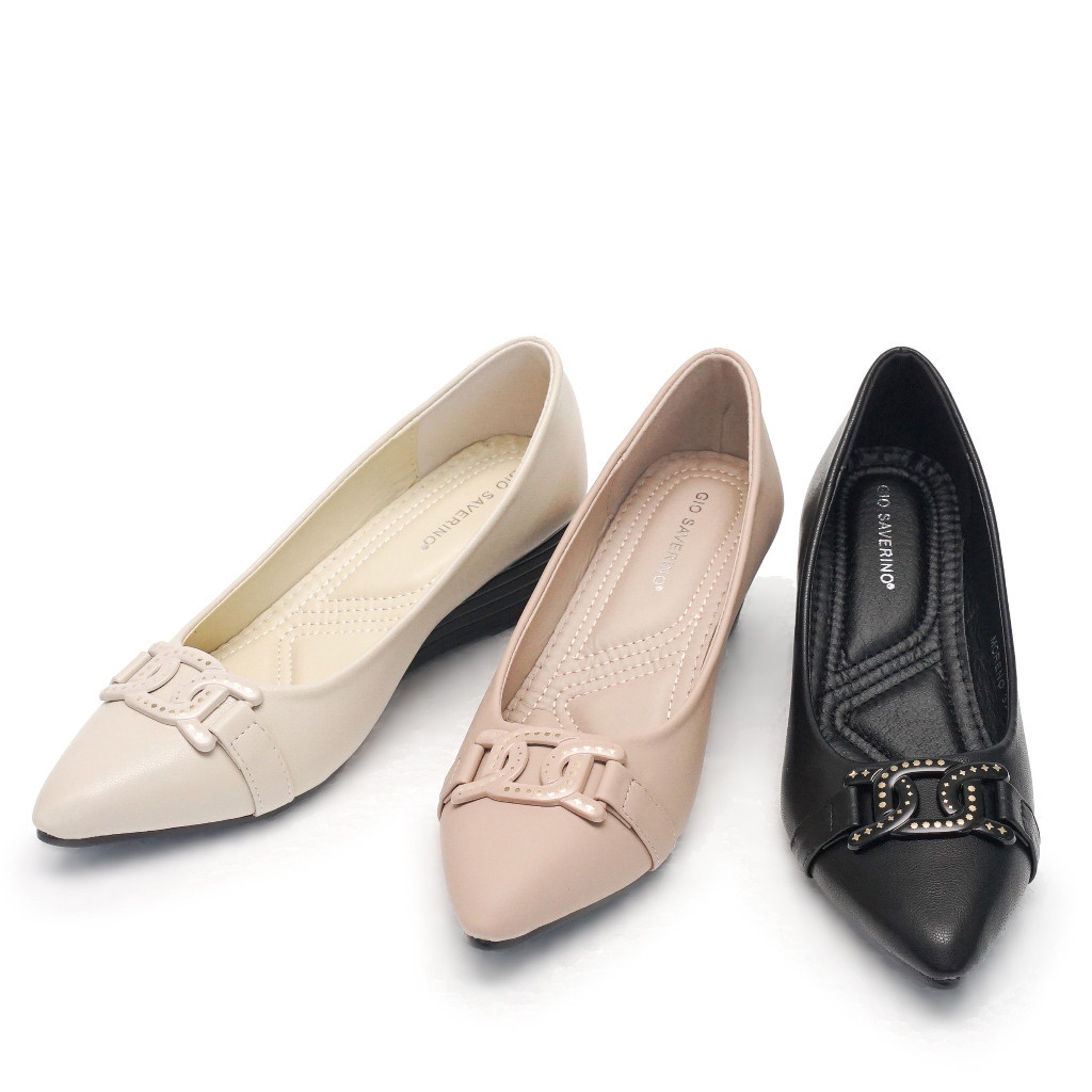 Gio Saverino JKT Gio Saverino Sepatu Wedges Wanita Korea Mewah Moreno