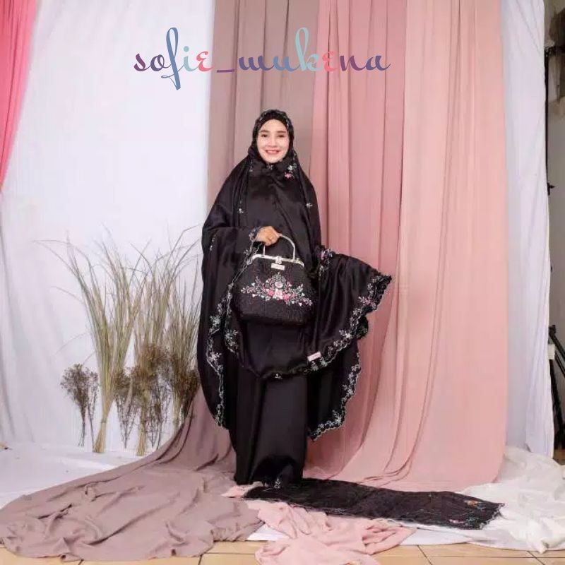 MUKENA DEWASA SATIN BEHL SYAHRINI / MUKENA BORDIR JUMBO MUKENA HANTARAN