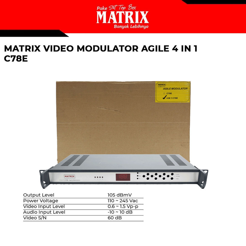 MATRIX - 4 IN 1 Agile Video Modulator C78