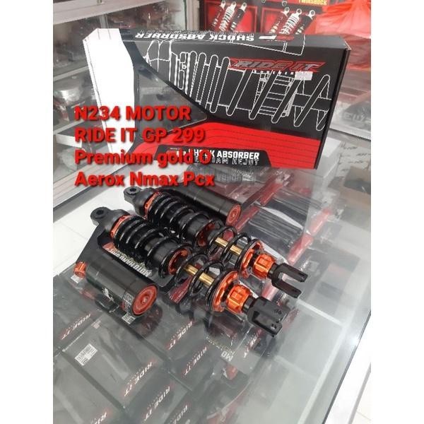 Diskon 80% Shock tabung matic RIDE IT GP 299 Premium Gold O Aerox Nmax Nmax New PCX