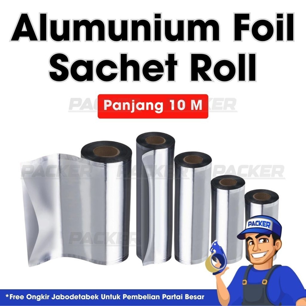 Kemasan Sachet Plastik Alumunium Foil Metalizing Roll