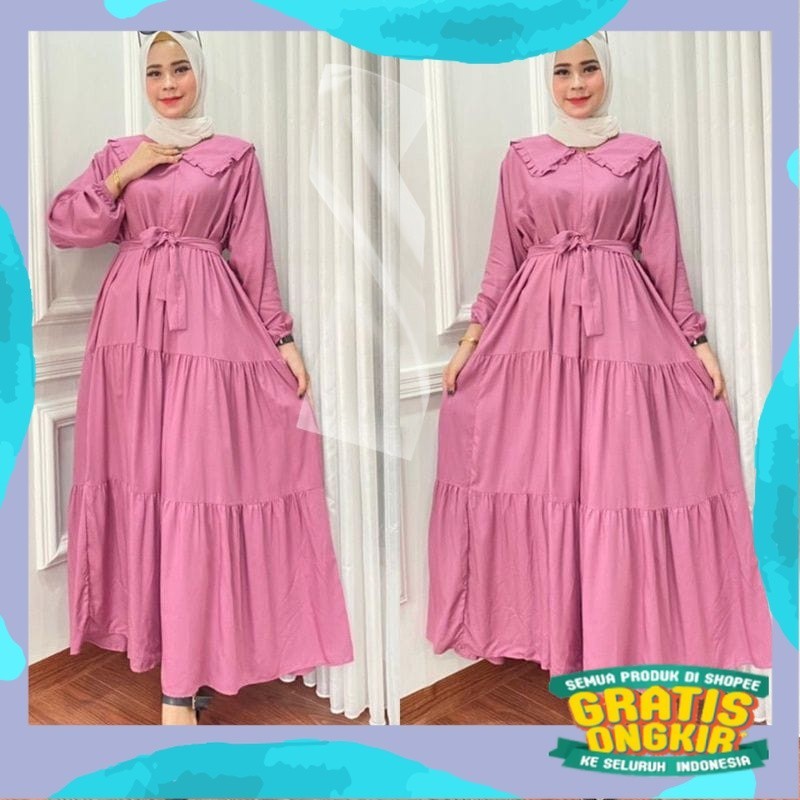 GAMIS NOORA JUMBO / dress wanita fashion muslim / dress wanita  / gamis terbaru / gamis / gamis terb