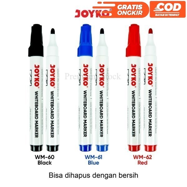 

WhiteBoard Marker Spidol Joyko WM-28 HITAM (PCS)