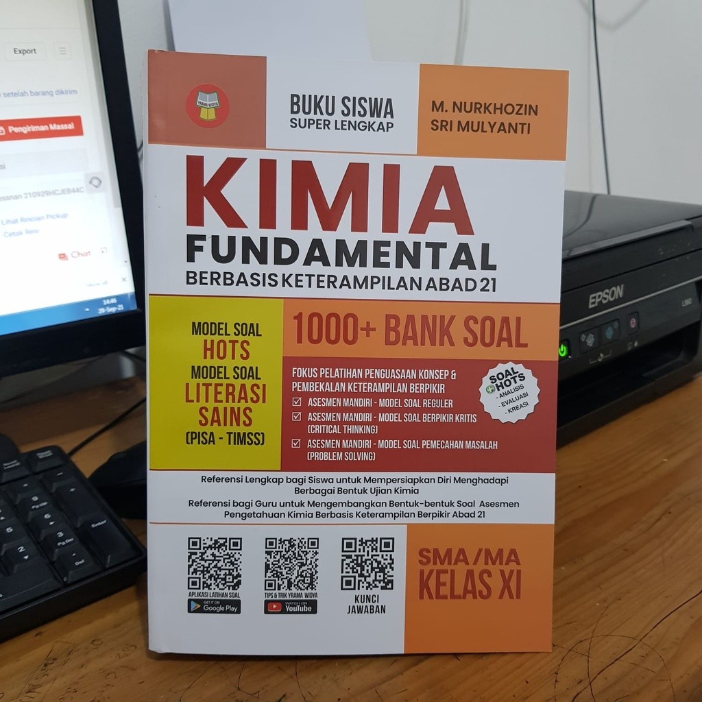 KIMIA FUNDAMENTAL 1000+ BANK SOAL SMA/MA KELAS 11 / XI - YRAMA WIDYA