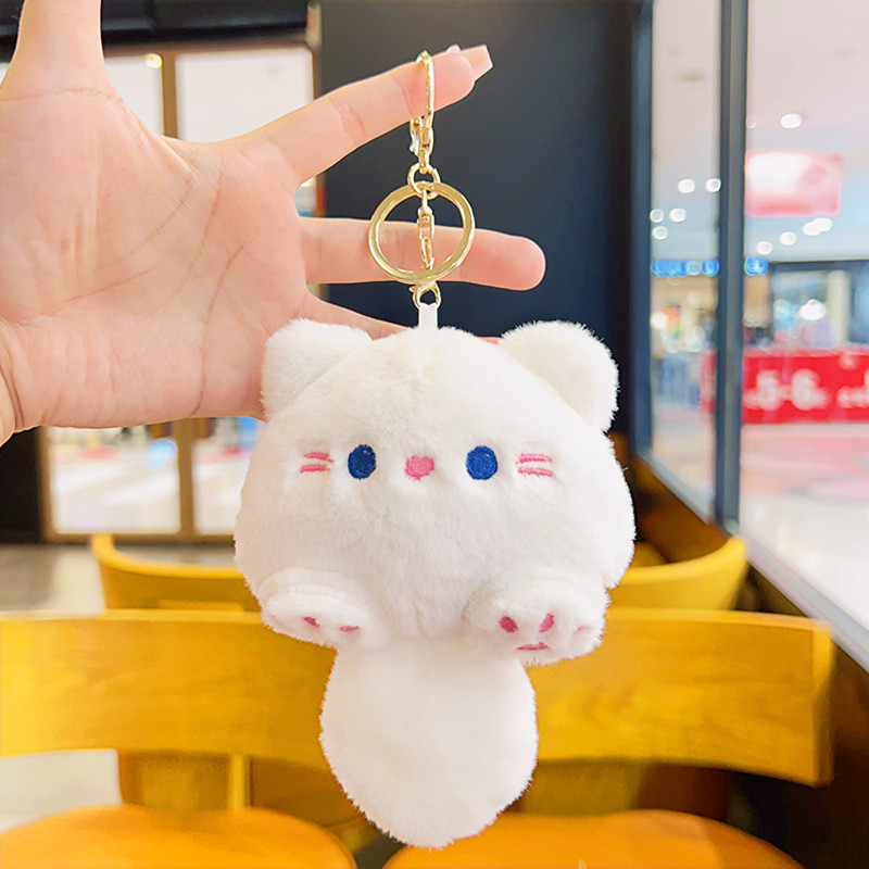 Gantungan Kunci Kucing Lucu Boneka  Liontin  Gantungan Kunci Kartun Hadiah Kecil