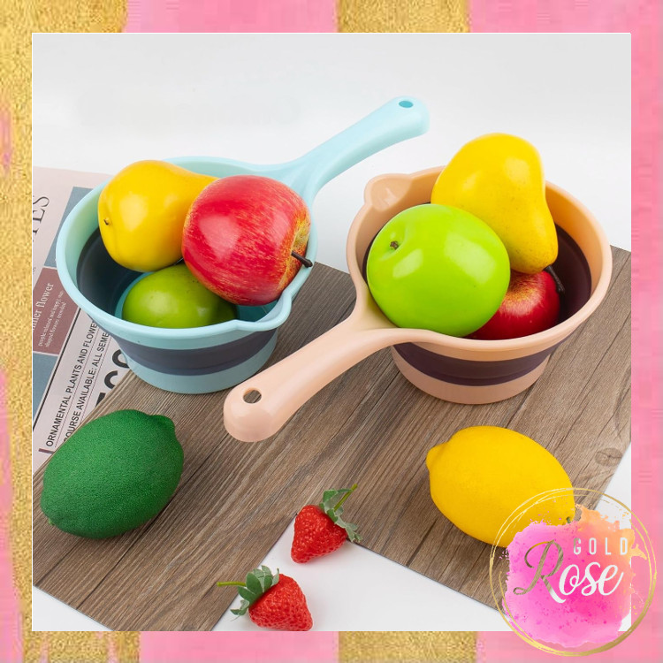 Rosegold  H6166 Gayung Mandi Polos Modern  Gayung Mandi Lipat Gayung Lipat Serbaguna Gayung Silikon 