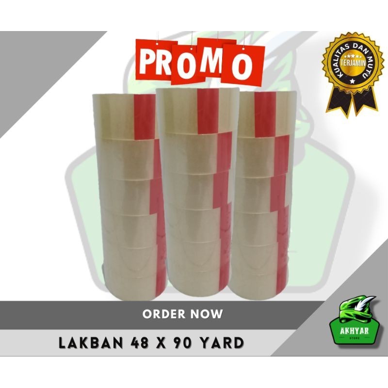 

(CP) Lakban Bening - Lakban Coklat Glover (isi 6 Slop)48mm x 90 YARD