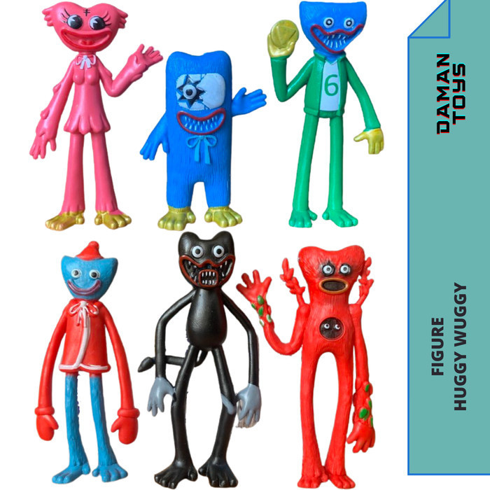 Mainan Boneka Monster Huggy Wuggy Kissy Missy Poppy Playtime kado anak - 6 HuggyWuggy