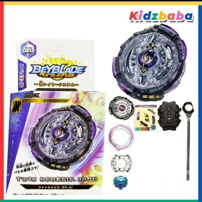 mainan gangsing Beyblade slash valkyrie - Biru