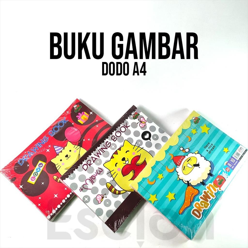 

[ES.JKT] 10pcs Buku gambar DODO A4 / 1pack buku gambar DODO A4