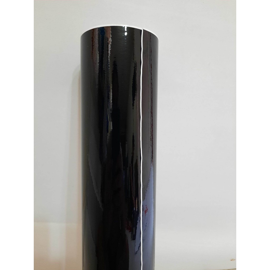 skotlet hitam gloss glossy lebar 45 cm panjang 1 meter skotlet hitam kilap hitam glossy stiker stick