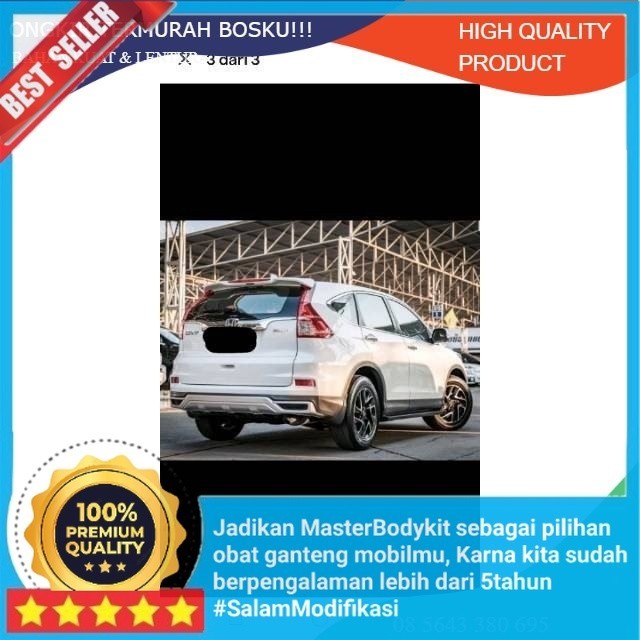 Body kit Aksesoris Eksterior Mobil BODYKIT CRV 2016 ONGKIR  ONGKIR Kualitas Grade A Tebal-Kuat-lentu