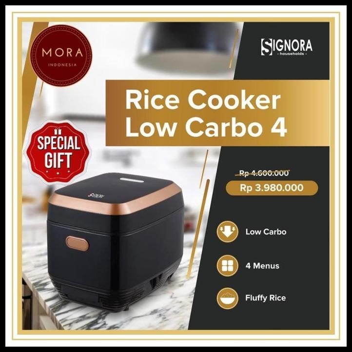 Signora Rice Cooker Low Carbo 4 Lt / Bukan Mini Philips Miyako Cosmos