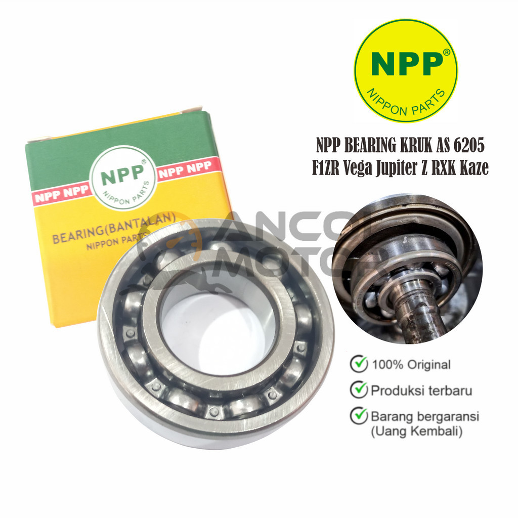 Laher NPP 6205 Bearing Laker Kruk As Bantalan Blitz F1zr Kaze Original