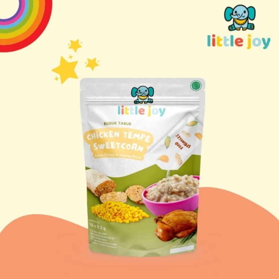 

Little Joy Meat Mix Bumbu Tabur Chicken Tempe Sweetcorn - Bumbu Makan Anak