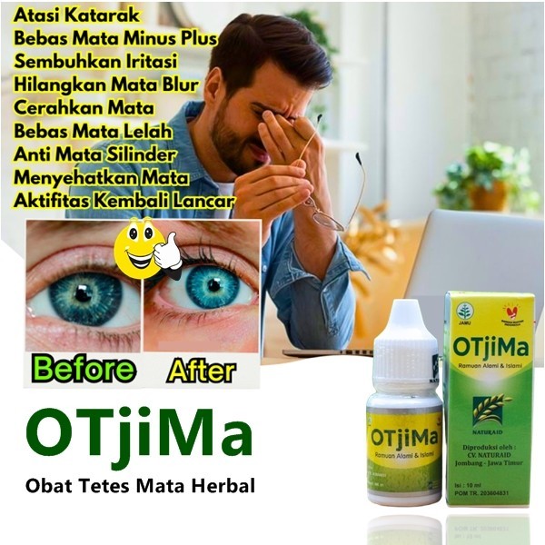 Otjima tetes mata herbal obat mata minus silinder merah dan bengkak asli
